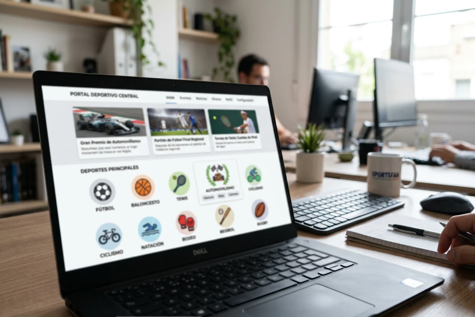 Pantalla de ordenador mostrando opciones y mercados de Fórmula 1